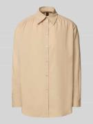 Relaxed fit blouse met kentkraag, model 'Belegant'