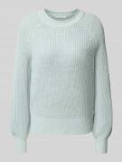 Regular fit gebreide pullover van katoenmix