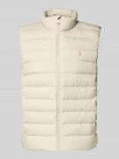 Regular fit gilet in doorgestikte look