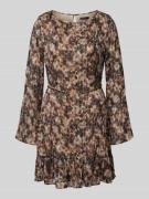 Mini-jurk met ronde hals, model 'ILENIA'