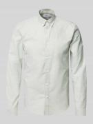 Slim fit vrijetijdsoverhemd met knoopsluiting, model 'Oxford'