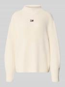 Relaxed fit gebreide pulllover van puur katoen