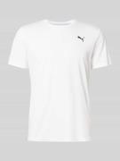 T-shirt met logo en ronde hals