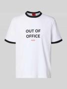 Regular fit T-shirt van puur katoen, model 'DOFFICE'
