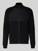 Regular fit sweatjack van viscosemix, model 'TOUR HY'