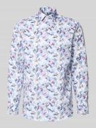 Regular fit zakelijk overhemd van puur katoen met kentkraag