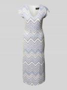 Getailleerde midi-jurk van gebreide jersey