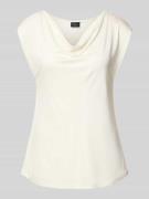 Regular fit blousetop van pure viscose