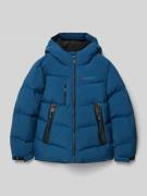 Gewatteerd jack met labelprint