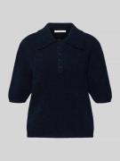 Regular fit T-shirt met alpaca en lanawol, model 'Alpha'