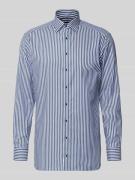 Regular fit zakelijk overhemd van puur katoen met kentkraag