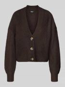 Regular fit gebreid jack met enkele knoopsluiting, model 'CAROLSPRING'