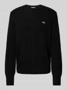 Regular fit gebreide pullover van pure wol