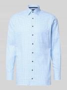 Regular fit zakelijk overhemd van puur katoen met kentkraag