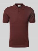 Slim fit poloshirt met structuurmotief, model 'TRITON'