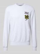 Sweatshirt met labeldetail