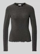 Shirt met lange mouwen en effectgaren, model 'Markhild'