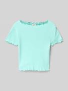 Slim fit T-shirt van puur katoen