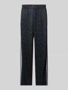 Sweatpants met elastische band en labelstitching