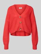 Regular fit gebreid jack met enkele knoopsluiting, model 'CAROL NICE'