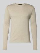 Gebreide pullover met ribboorden, model 'WALLIE'