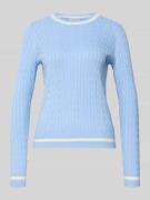 Gebreide pullover met ribboorden