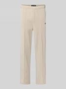 Sweatpants met labelstitching, model 'Track Pants'