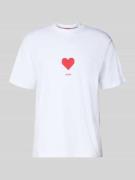 Regular fit T-shirt van puur katoen, model 'DALENTIN'