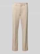 Stoffen broek met achterzakken