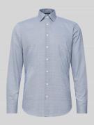 Regular fit zakelijk overhemd van katoen met kentkraag