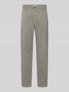 Stoffen broek met achterzakken