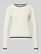 Gebreide pullover met ribboorden