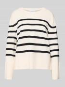 Gebreide pullover met ribboorden