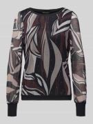 Shirt met lange mouwen en ribboorden