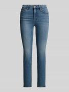 Straight fit jeans van katoenmix