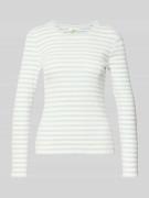 Slim fit shirt met lange mouwen van biologische katoenmix, model 'ANNA...