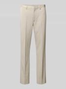 Stoffen broek met achterzakken