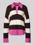 Oversized gebreide pullover met polokraag, model 'Maya'