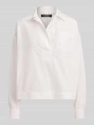 Regular fit overhemdblouse van puur katoen