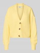 Regular fit gebreid jack met enkele knoopsluiting, model 'CAROL NICE'