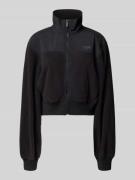 Regular fit sweatjack van fleece