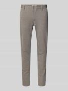 Slim fit chino van viscosemix, model 'MARK'