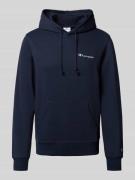 Hoodie met labelstitching