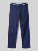 Stoffen broek met Franse steekzakken