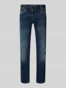 Regular fit jeans met logoprint, model 'Commander'
