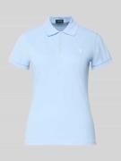 Slim fit poloshirt van katoenmix