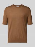 Gebreid shirt met ronde hals, model 'Connor'