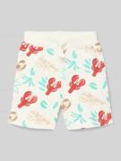 Regular fit korte broek met elastische band