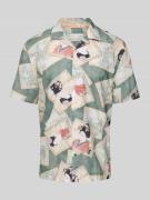 Regular fit vrijetijdsoverhemd met halflange mouwen