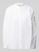 Relaxed fit overhemdblouse met opstaande kraag